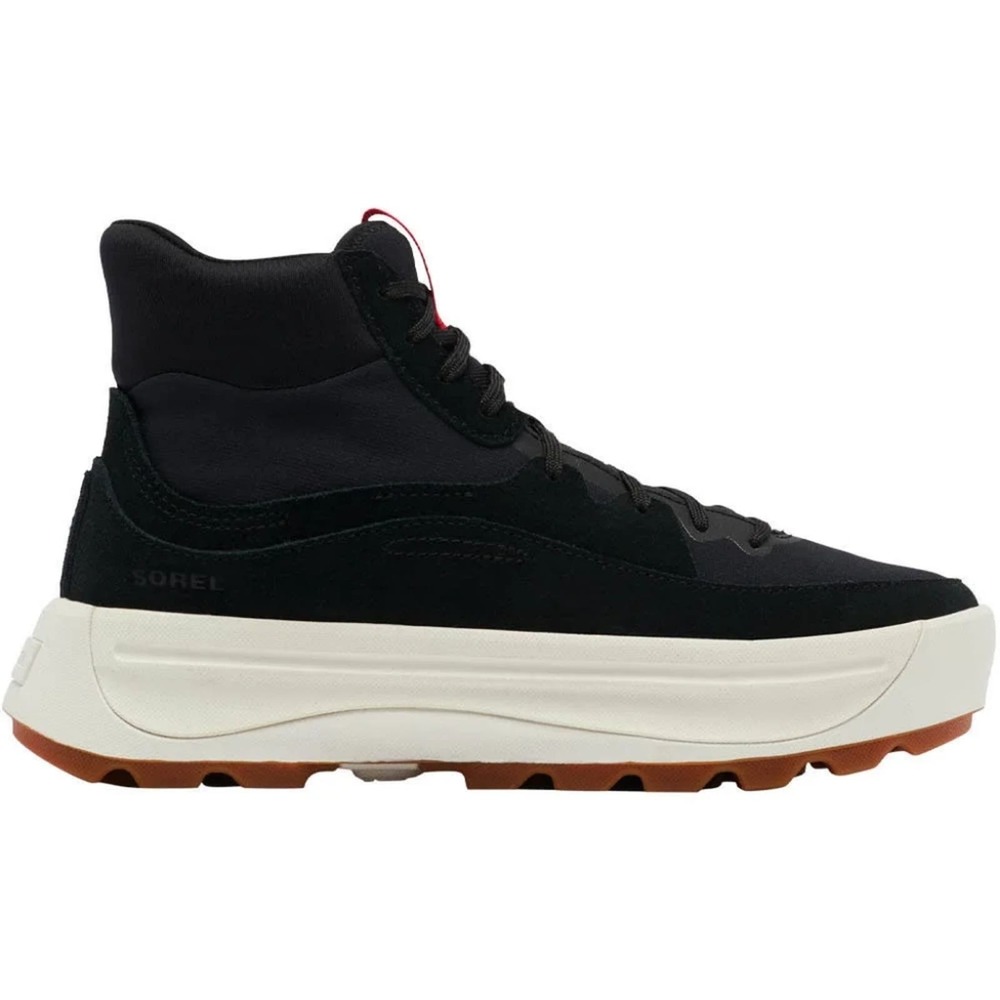 SOREL Women's Ona 403 Mid Sneaker in Black/White size 7